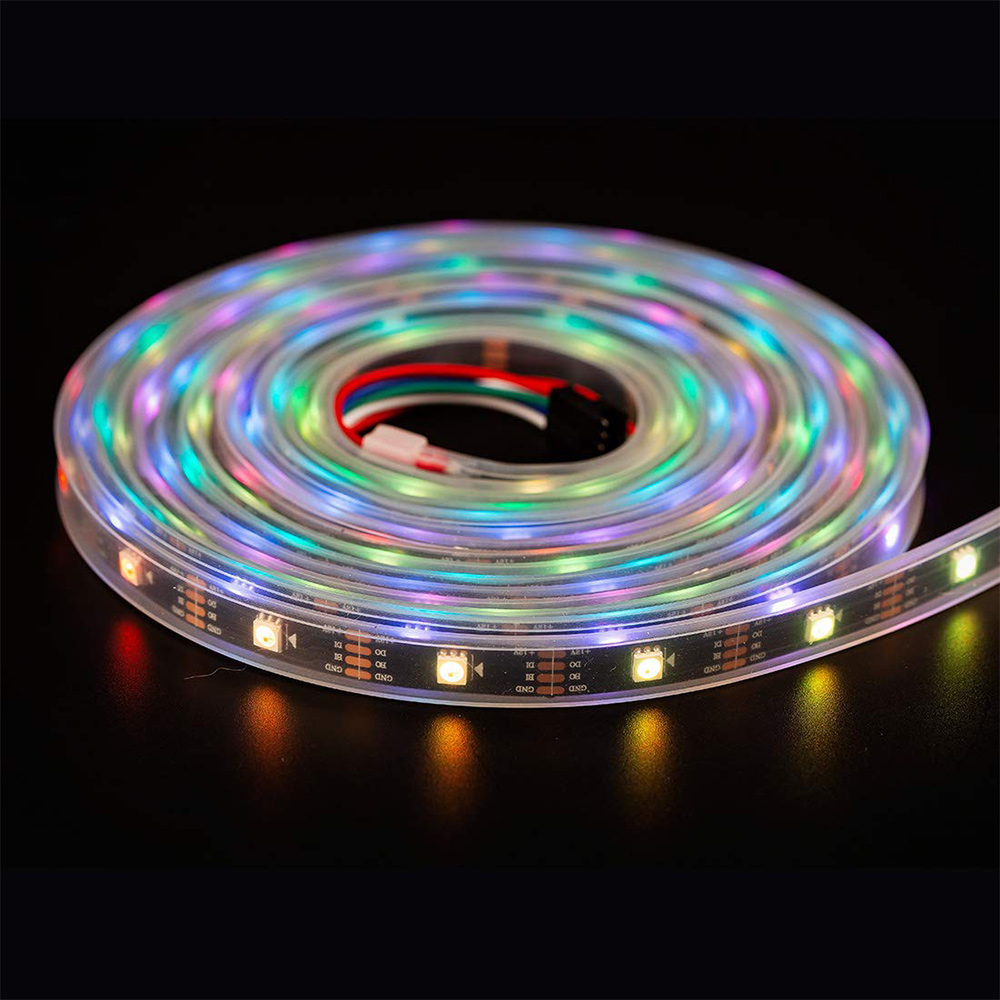 DC12V WS2815 (Upgraded WS2812B) 5M 150 LEDs Individually Addressable Digital Strip Lights (Dual Signal Wires), Waterproof Dream Color Programmable 5050 RGB Flexible LED Ribbon Light